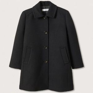 MANGO Buttoned wool coat - Small